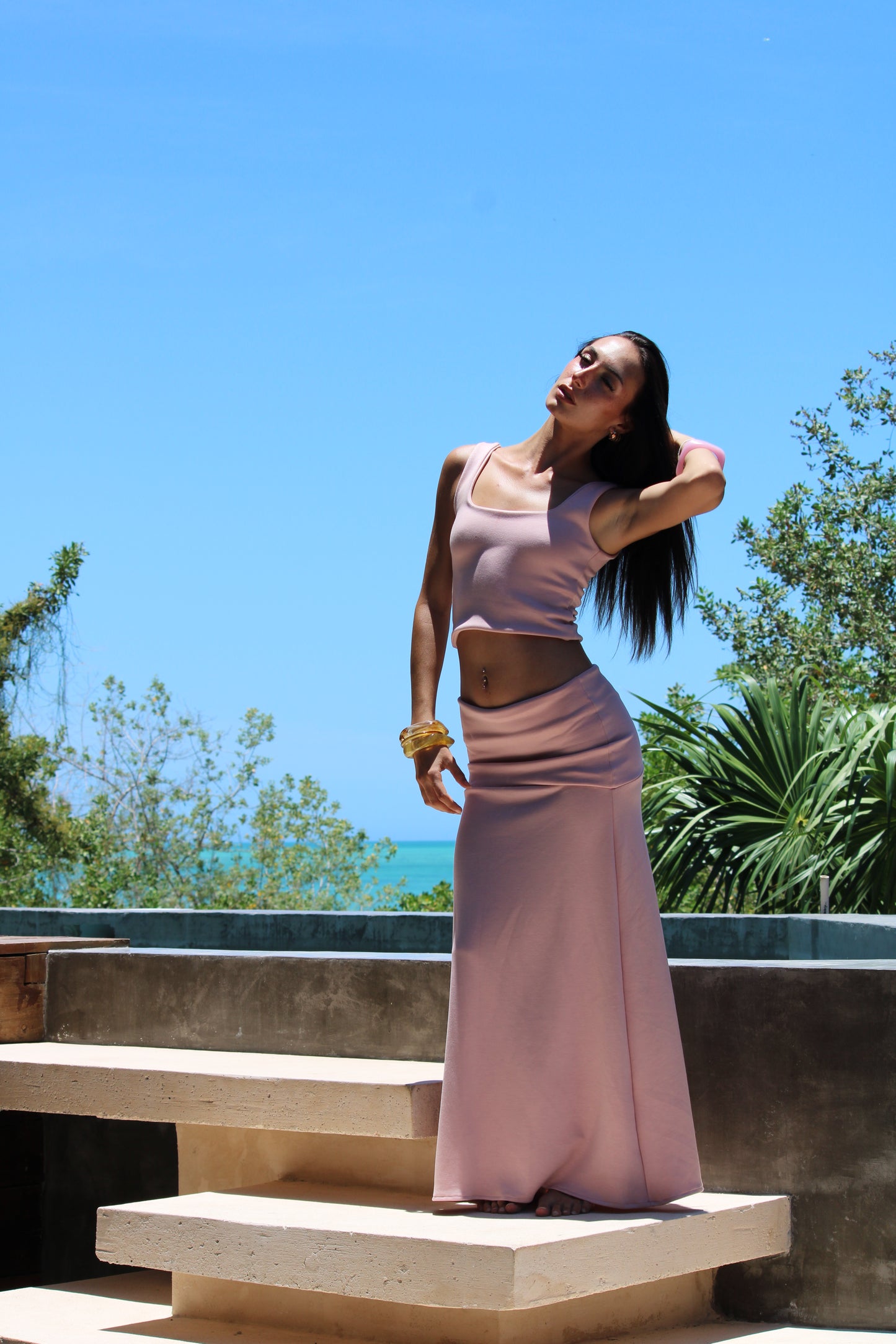 FALDA SOLE ROSA
