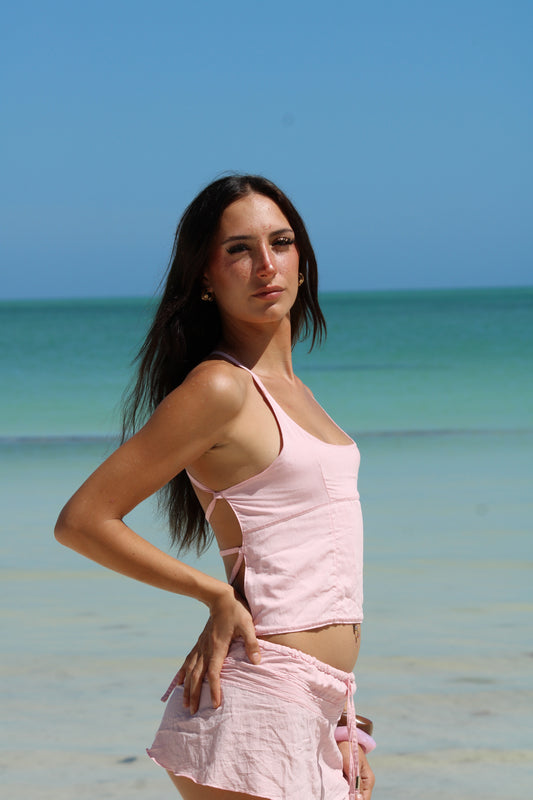 TOP HOLBOX ROSA